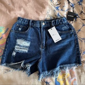 NWT Distressed Jean Shorts